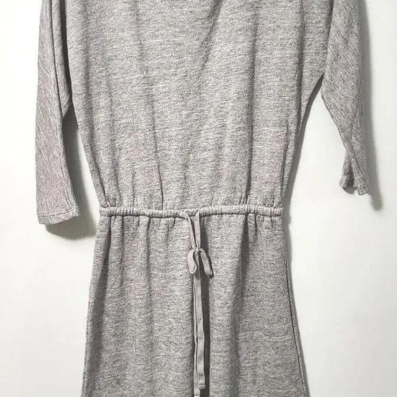 Old Navy | Dresses | Old Navy Dress Small Jersey Grey Scoop Hem Sheath 34  Sleeve | Poshmark
